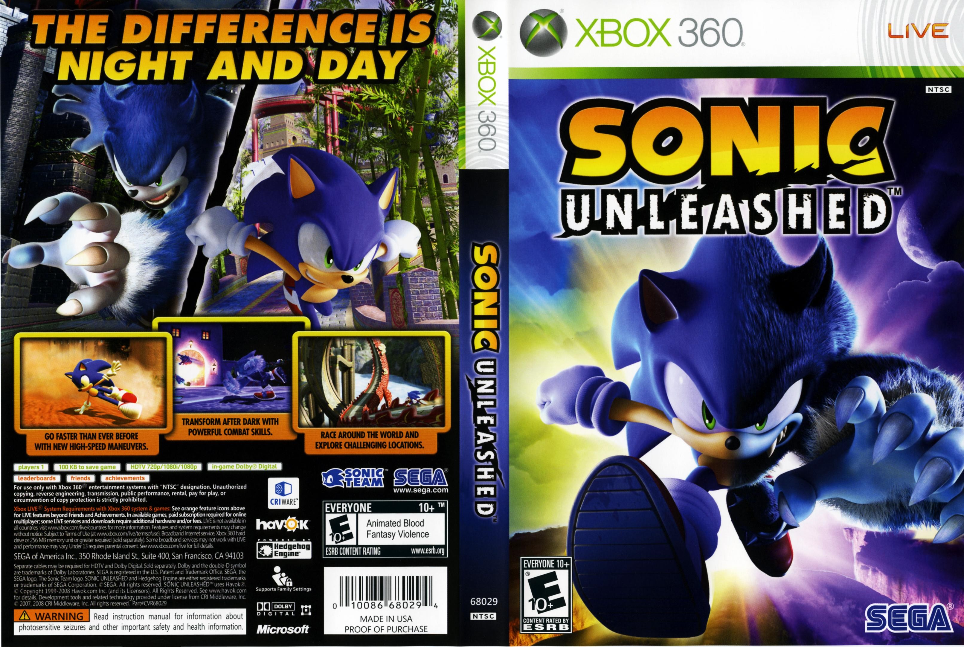 sonic unleashed ps3 pc